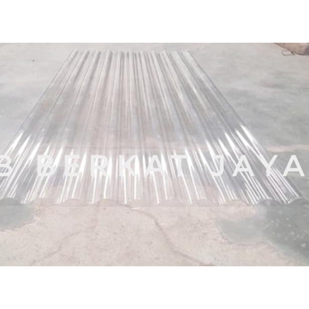 ATAP FIBER GELOMBANG PLASTIK CLEAR BENING LASERTOP 180 CM X 80 CM
