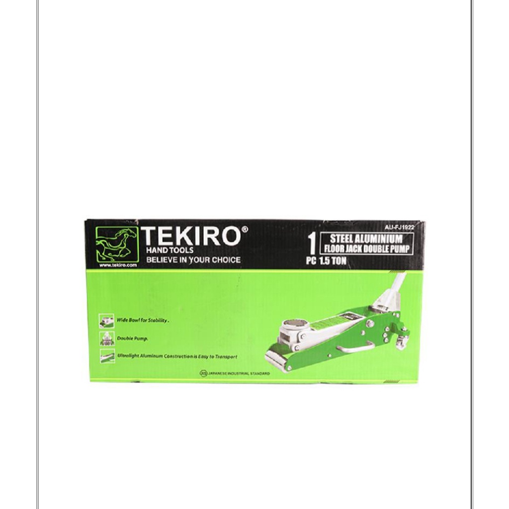 TEKIRO AU-FJ1922 DONGKRAK BUAYA ALUMUNIUM 1500 KG TIPE DOUBLE PUMP