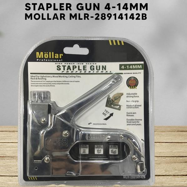 

Staple Gun Tembak Staples Stepler Hekter mollar 3in1 jok kulit kardus