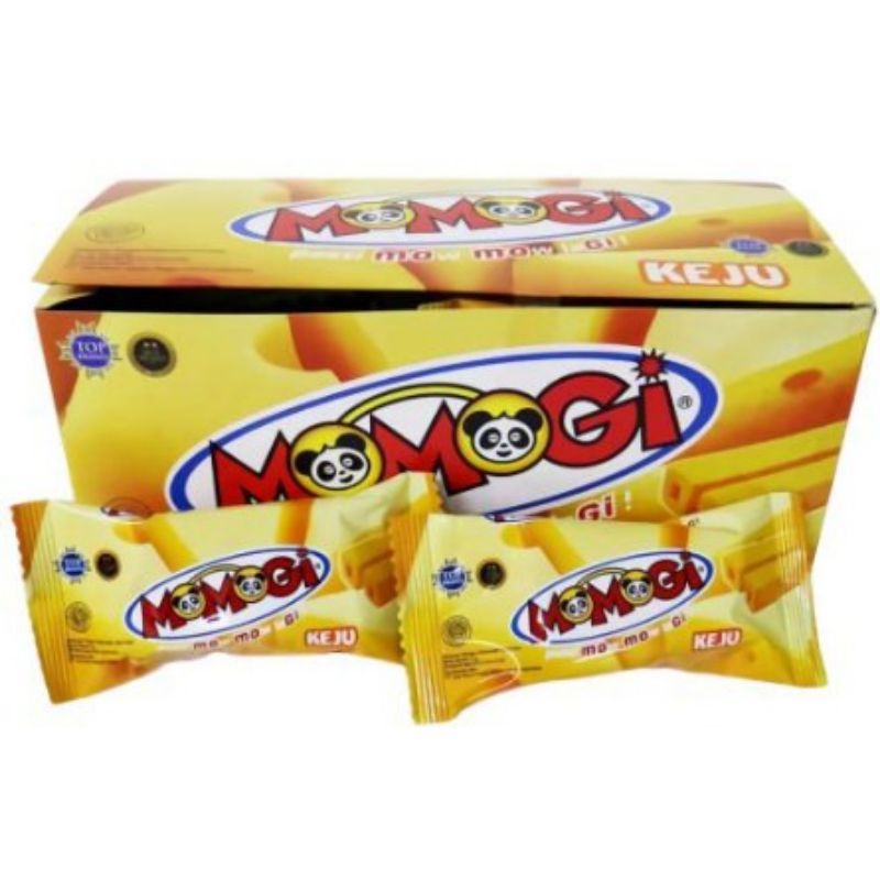 Momogi Stick BOX Rasa Keju Jagung Bakar dan Coklat Snack Makanan Jajanan Murah