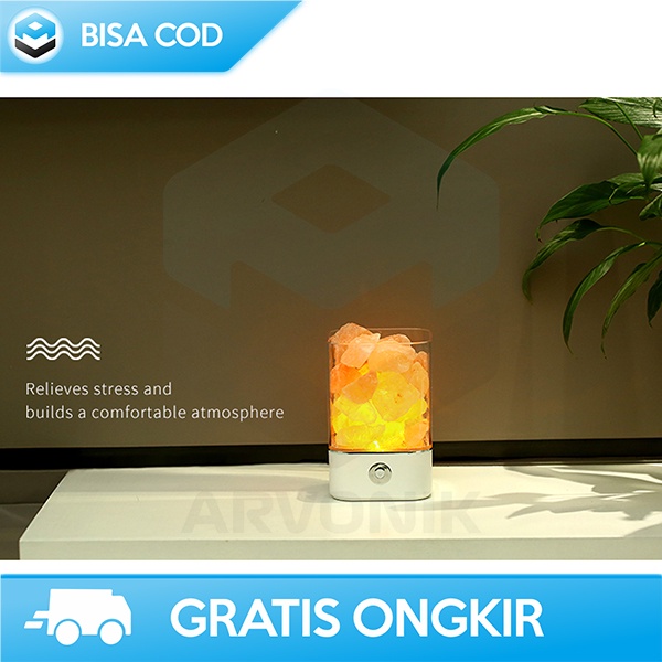 LAMPU CRYSTAL HIMALAYAN SALT LAMPU ANTI RADIASI ICOCO 100-600 MA 3WATT