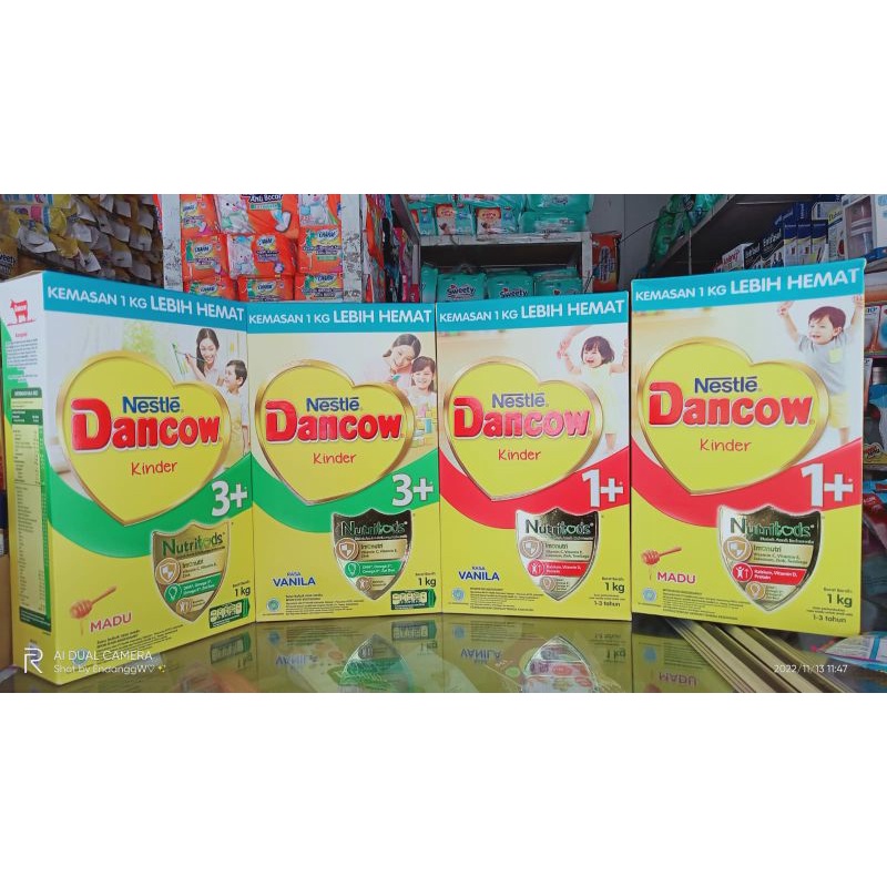 Dancow 1+ 1kg Madu , Vanila / Dancow 3+ 1kg Madu Vanila