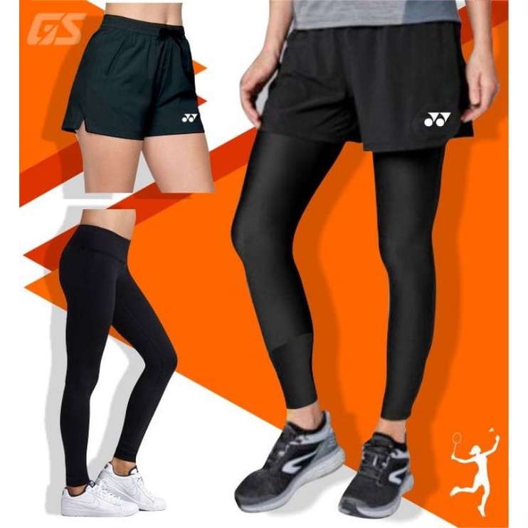 Celana badminton cewek dan legging olahraga