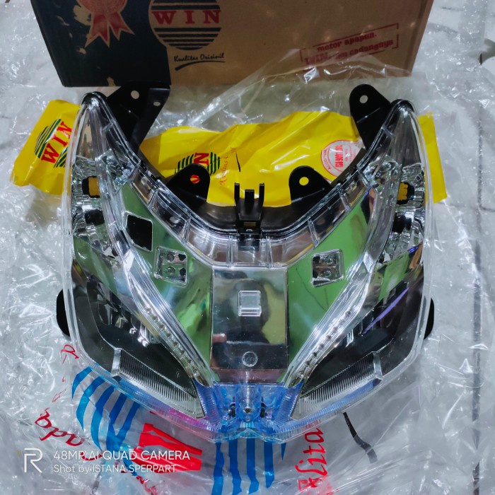 reflektor lampu depan vario 110 fi K46 2014 2015 non esp soket tujuh