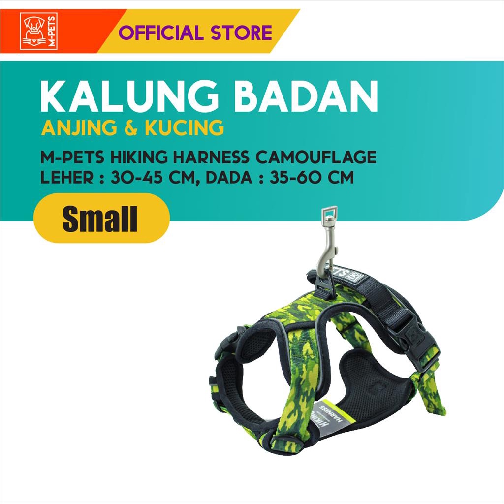 M-Pets Hiking Harness Size S / Tali Kalung Badan Anjing Kucing