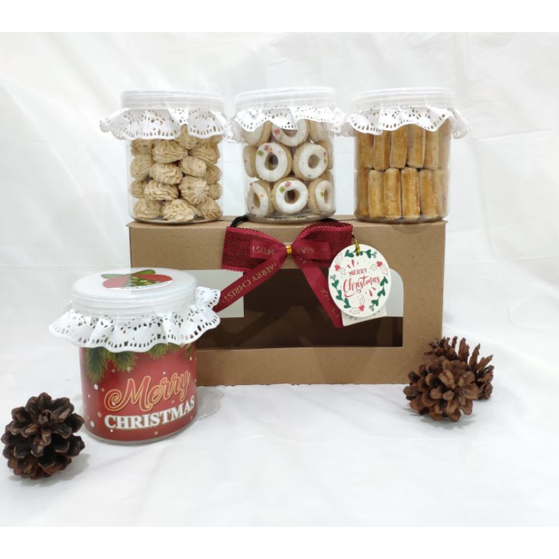 Hampers Kue Kering Natal Box isi 3