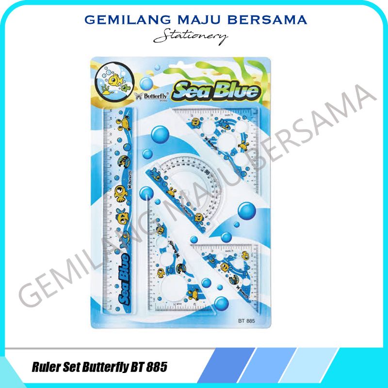 

Penggaris Butterfly Ruler Set BT 885