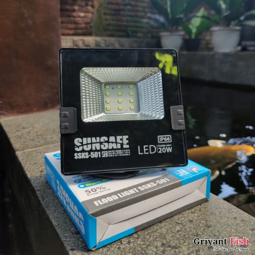 Lampu Sorot Kolam Ikan LED Flood Light Outdoor Lampu Tembak SNI Hemat Energi
