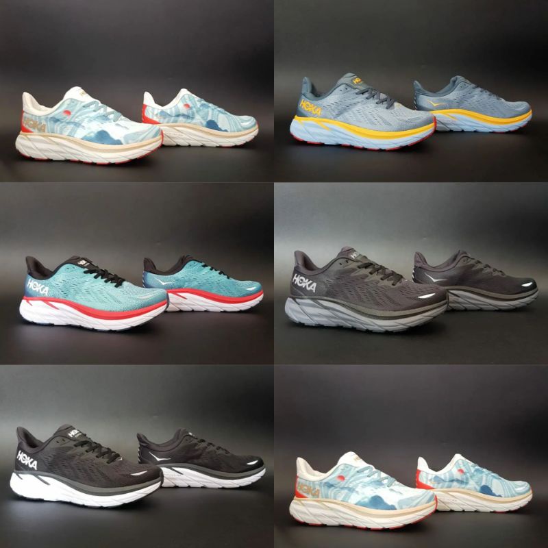 sepatu hoka clifton 8 wide import