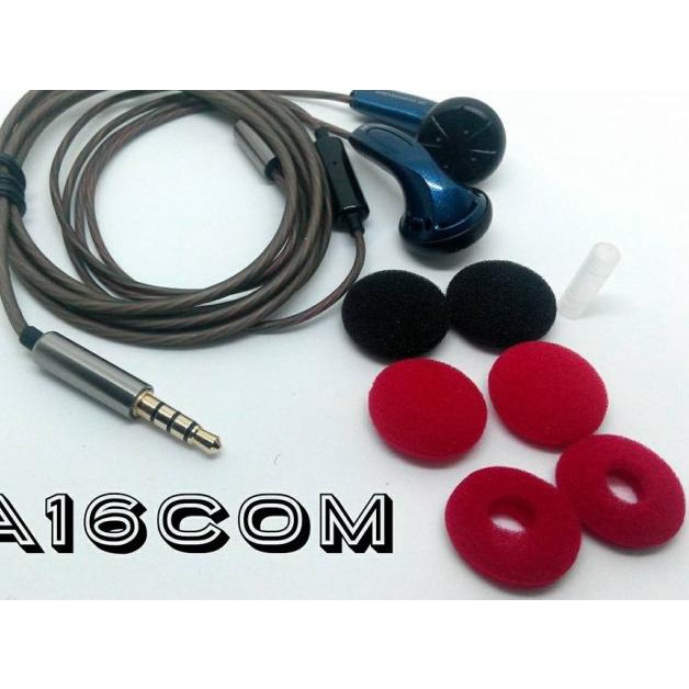 EARBUD MX500 SENNHEISER DIY PLUS MIC ,BASS MANTAP - Hitam