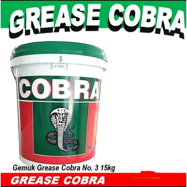 Grease / Gemuk COBRA Chasis / Casis / Stempet Hijau no.3 (15kg/15 kg)