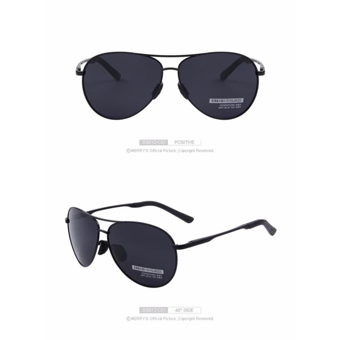 Kacamata Pria Wanita Model Aviator Sunglass HD Polarized UV HQ