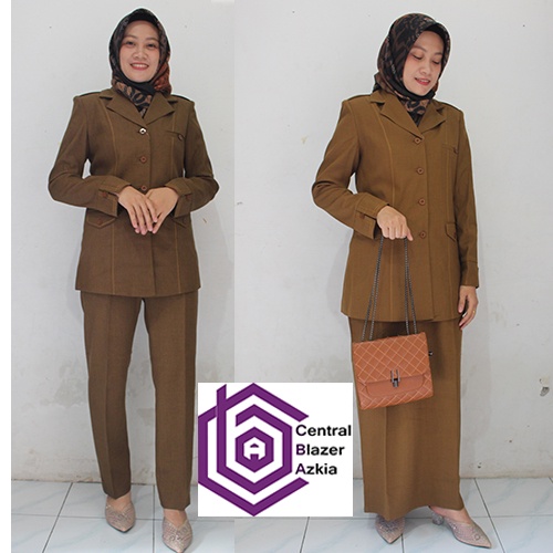 Setelan blazer 965-Seragam Guru dan PNS terbaru-Blazer azkia-Pakaian Kantor dan formal-blazer 2021