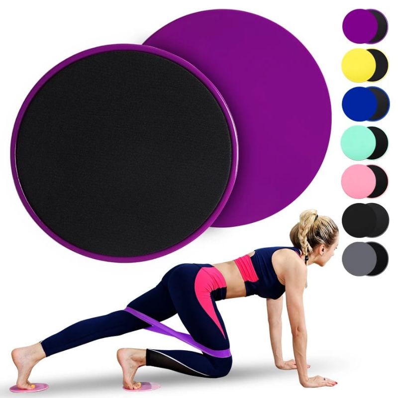 hokkiterus21 ⭐⭐⭐⭐⭐CORE SLIDER 2PC slider plate fitness power slider alat fitnes alat yoga alat gym C007