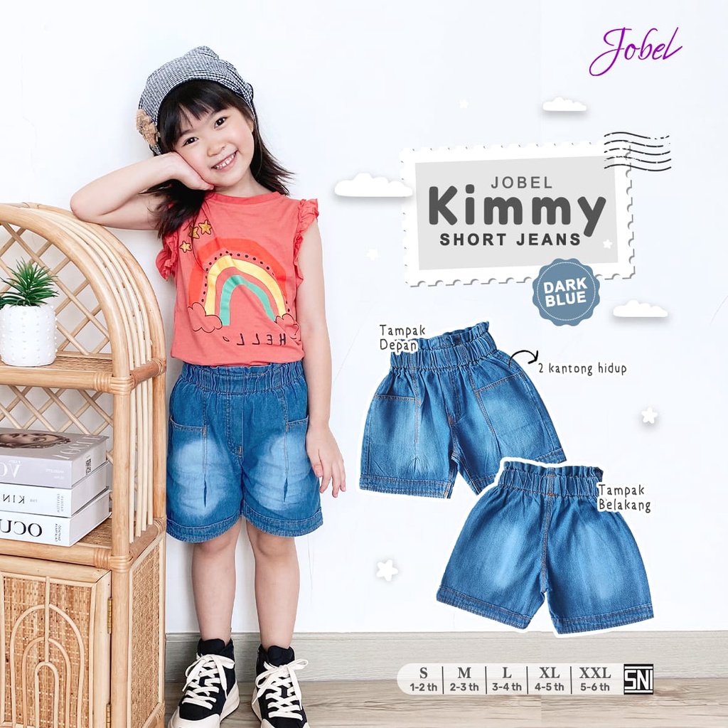 Jobel Kimmy Jeans 1-6 Tahun Short Jeans Anak Perempuan CBKS