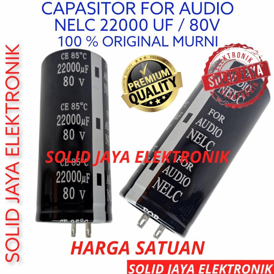 *BestSeller* ELCO CAPASITOR 22000UF 80V NELC 22000 MIKRO MICRO UF 80 V ELKO ORIGINAL MURNI 22000 UF 