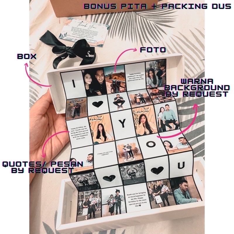 Gift | Photobox | Hadiah wisuda | hadiah pernikahan | hadiah ulang tahun | gift box | hadiah untuk w