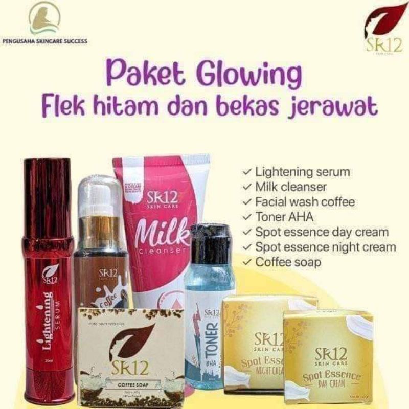 PAKET FLEK HITAM sr12/paket glowing