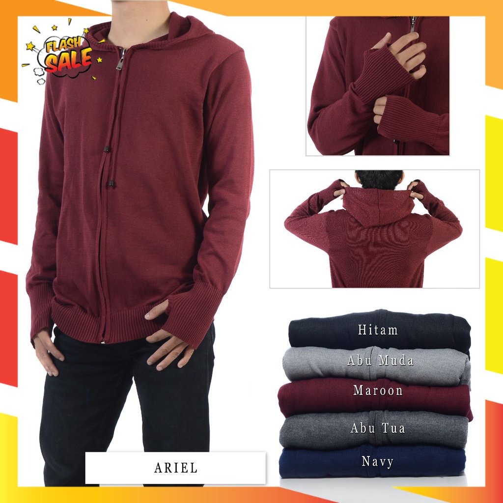 BUAT ANAK DEWASA REMAJA SMP SD SMK KULIAH /JAKET ARIEL / Jaket Ariel Rajut Polos / Jaket Pria & Wani