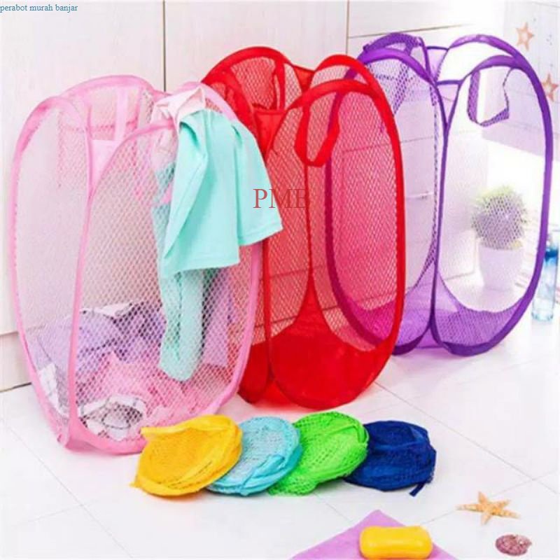 zc Keranjang  loundry  /keranjang baju lipat serbaguna