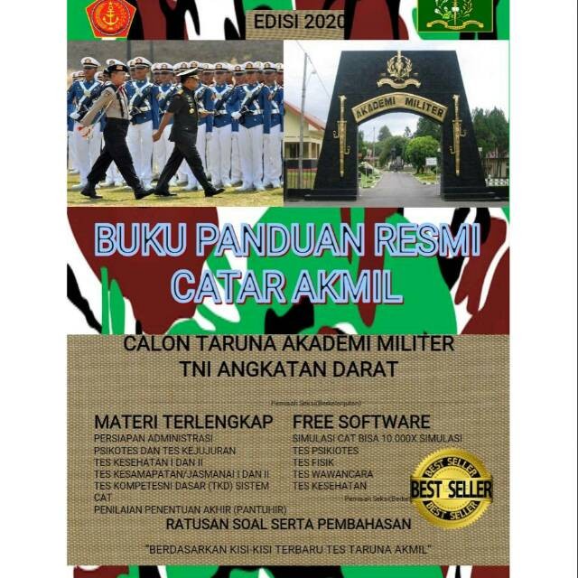 

%$%$%$%$] BUKU PANDUAN RESMI CALON TARUNA AKMIL AKADEMI MILITER TNI AD 2020 plus