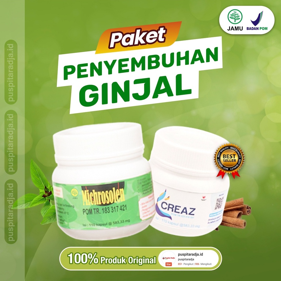 [BISA COD] Paket Penyembuhan Ginjal Hasan Sabilah Puspita Radja Herbal