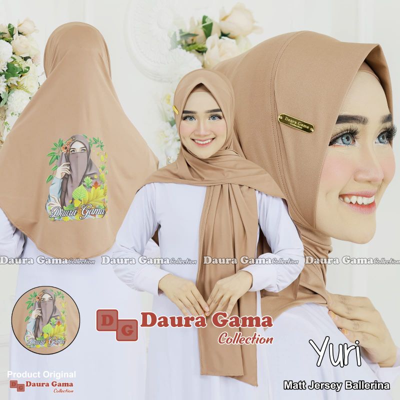 Pasmina Oval Gambar Hijabers Yuri ORIGINAL Daura Gama