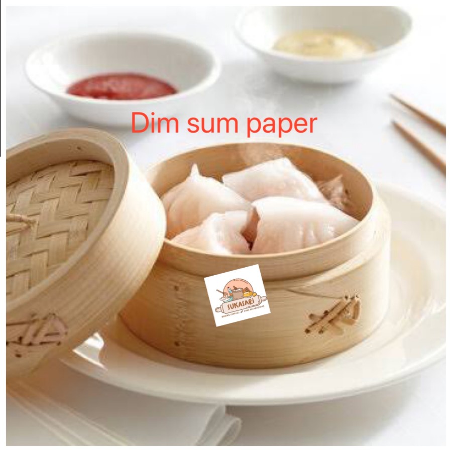 

Dimsum Paper Kertas Dim sum 4,5 Inch putih bulat 500pc yum cha