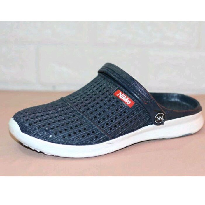 Nikko 8151 - Sepatu Sendal Karet Pria Dewasa Tali Belakang Anti Air Size 38 -42
