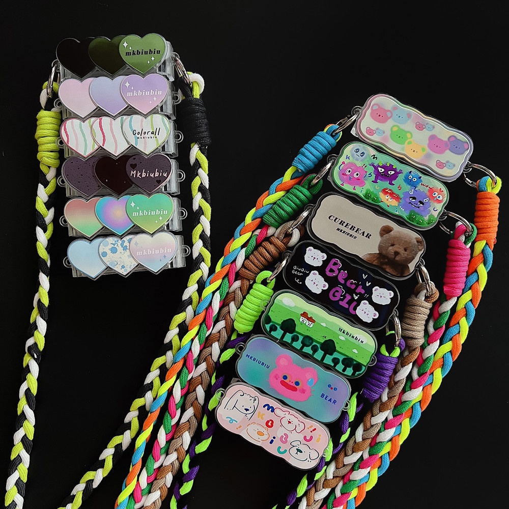 Tali Lanyard Handphone Universal Elastis Motif Kartun Lucu anti Hilang