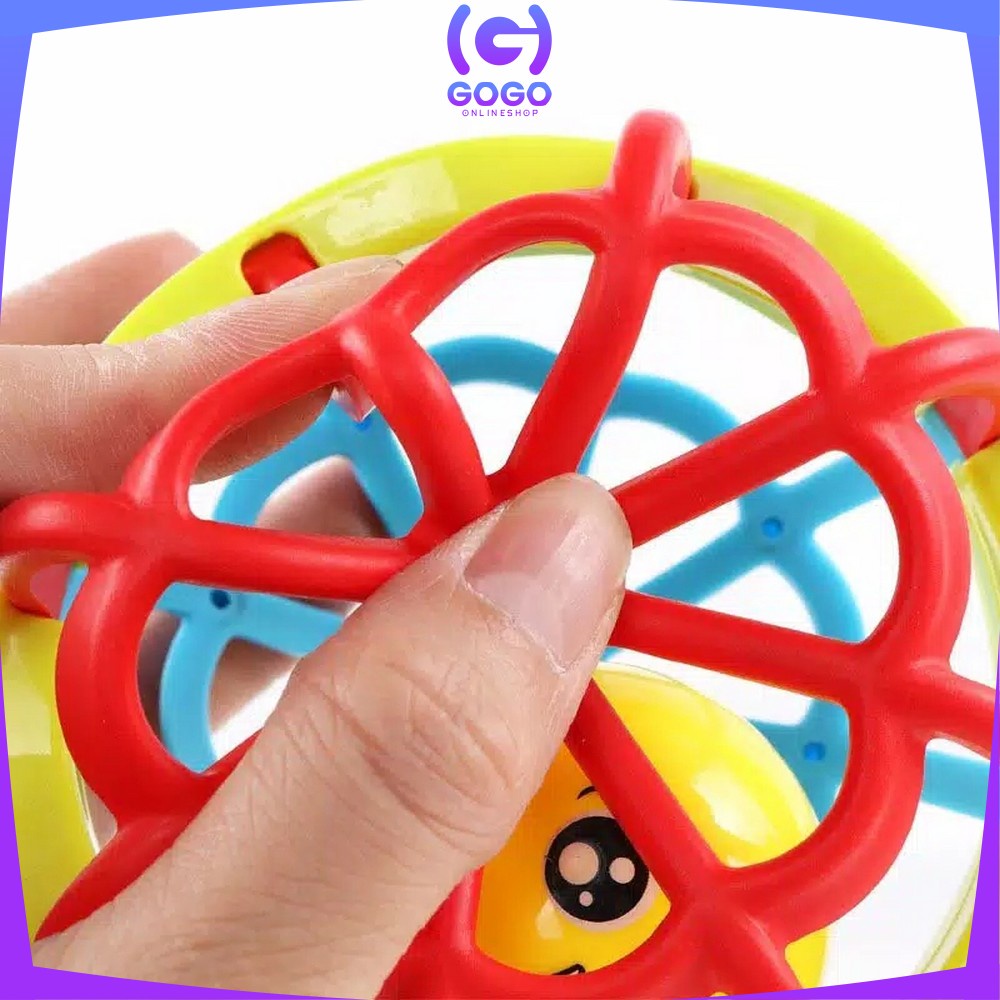 GOGO-M10 Mainan Bayi Bola Kerincingan Bahan Karet Lembut Teether Rattle Bayi | Baby Toys