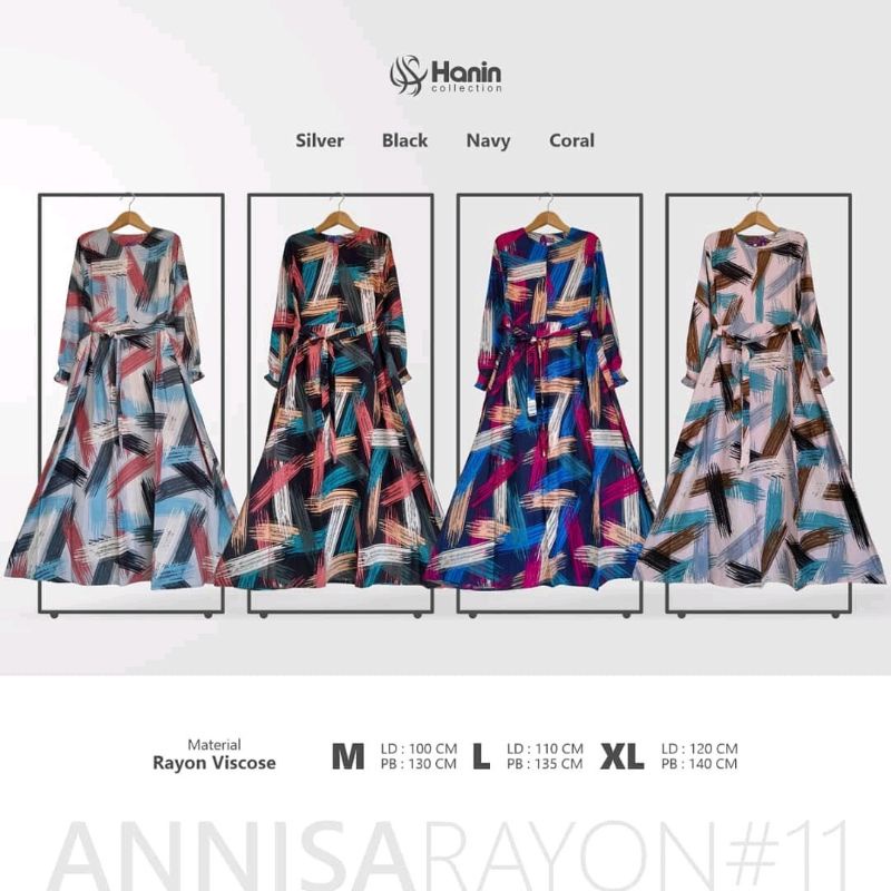 Gamis Anisa Rayon by Hanin Collection
