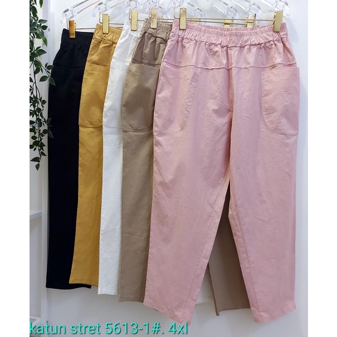 celana katun bangkok stretch size 2XL,4XL,7XL import