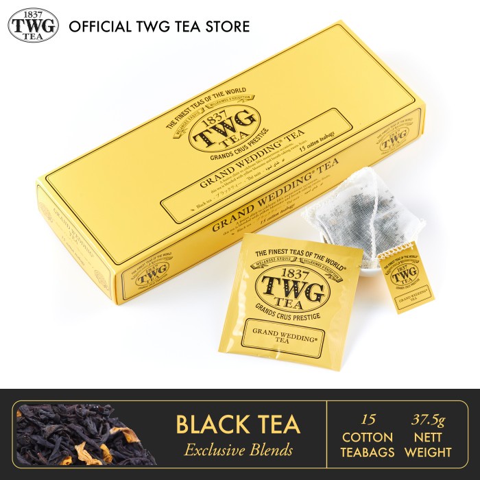 

TERMURAH TWG Tea Grand Wedding Tea, Cotton Teabag /TEH DIET/TEH PELANGSING/TEH HIJAU/TEH JATI