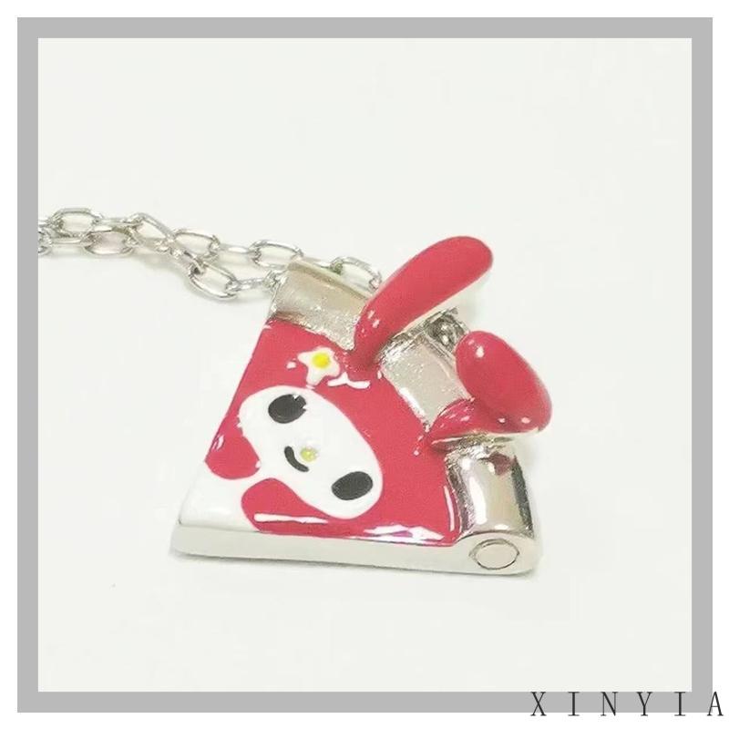 【Bayar di tempat】Kalung Liontin Kartun Sanrio Magnetik Suction Pizza Kuromi Melody Untuk Hadiah