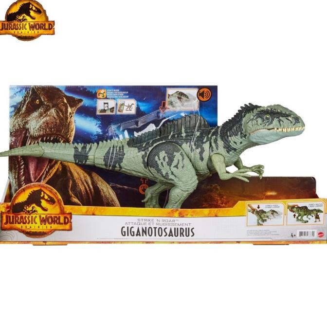 JURASSIC WORLD 2022 Dominion Strike N Roar Giganotosaurus Figure