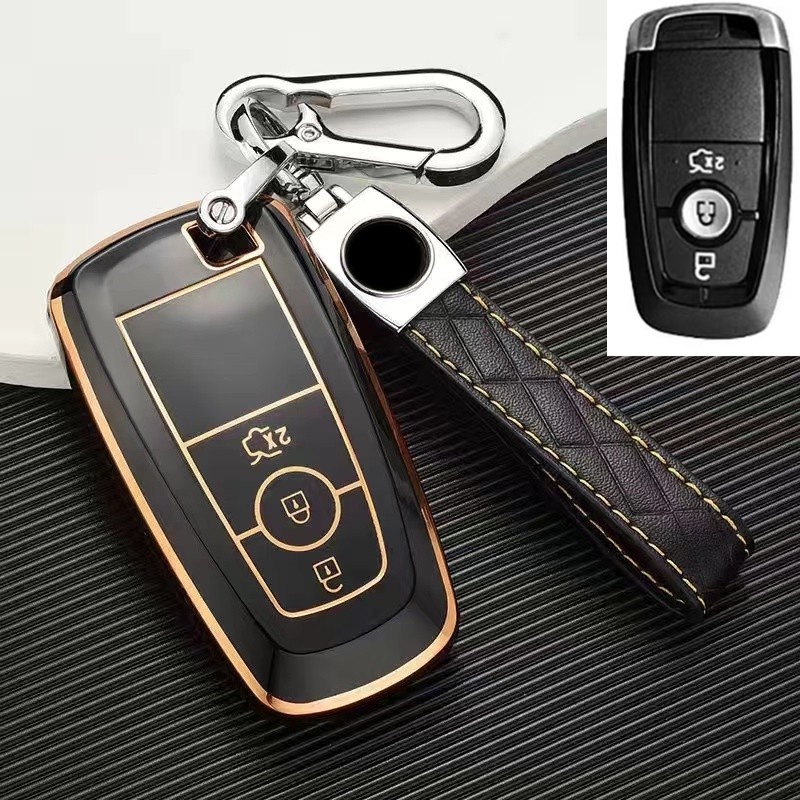 Case Pelindung Kunci Mobil Model Flip Bahan TPU 2022 Untuk Ford Focus everest 2019 ranger Edge Mondeo Taurus Explorer Mustang Fusio