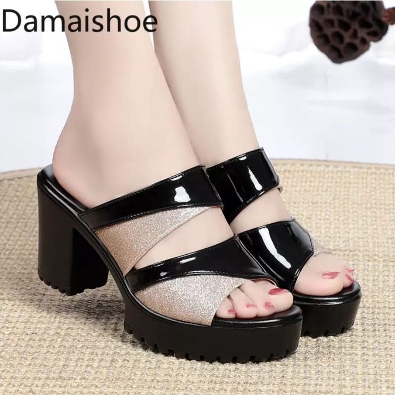 Sepatu wanita high heels tumit asli original (PX832)