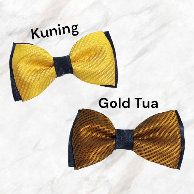 Dasi Kupu Kupu Motif Salur Warna Kombinasi Ready Stock