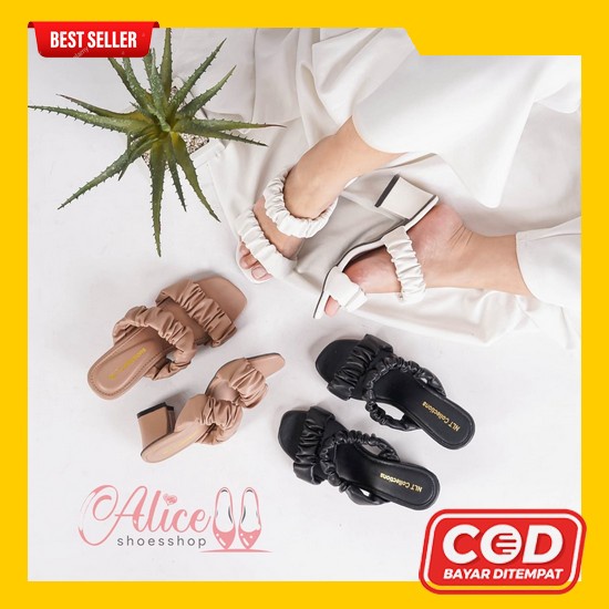 Sendal Sandal Pesta Kondangan Haihil Haihils High Heels Wanita Import  Alice- Cod Heels Wanita Ter