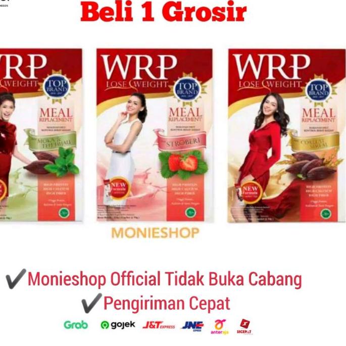 

WRP Meal Replacement Lose Weight isi 6 Sachet COKLAT STRAWBERRY KOPI SEREAL MOCCA GREEN TEA DIET