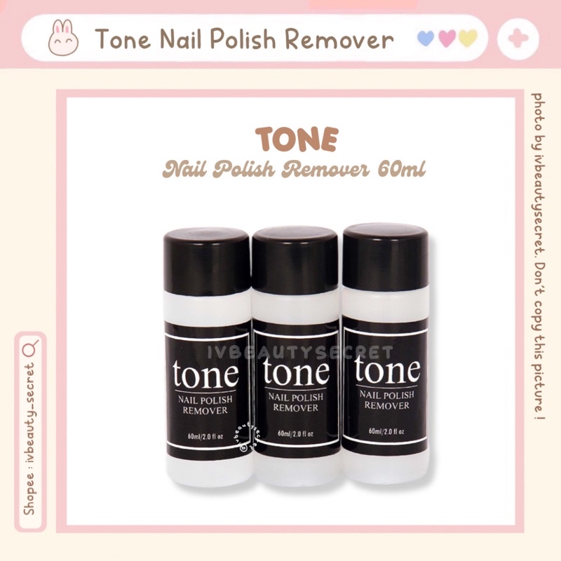 𝐍𝐀𝐈𝐋 𝐑𝐄𝐌𝐎𝐕𝐄𝐑 - Aseton Tone Pembersih Kutek Halal 60ml / Pembersih Cat kuku / Penghapus Kutek