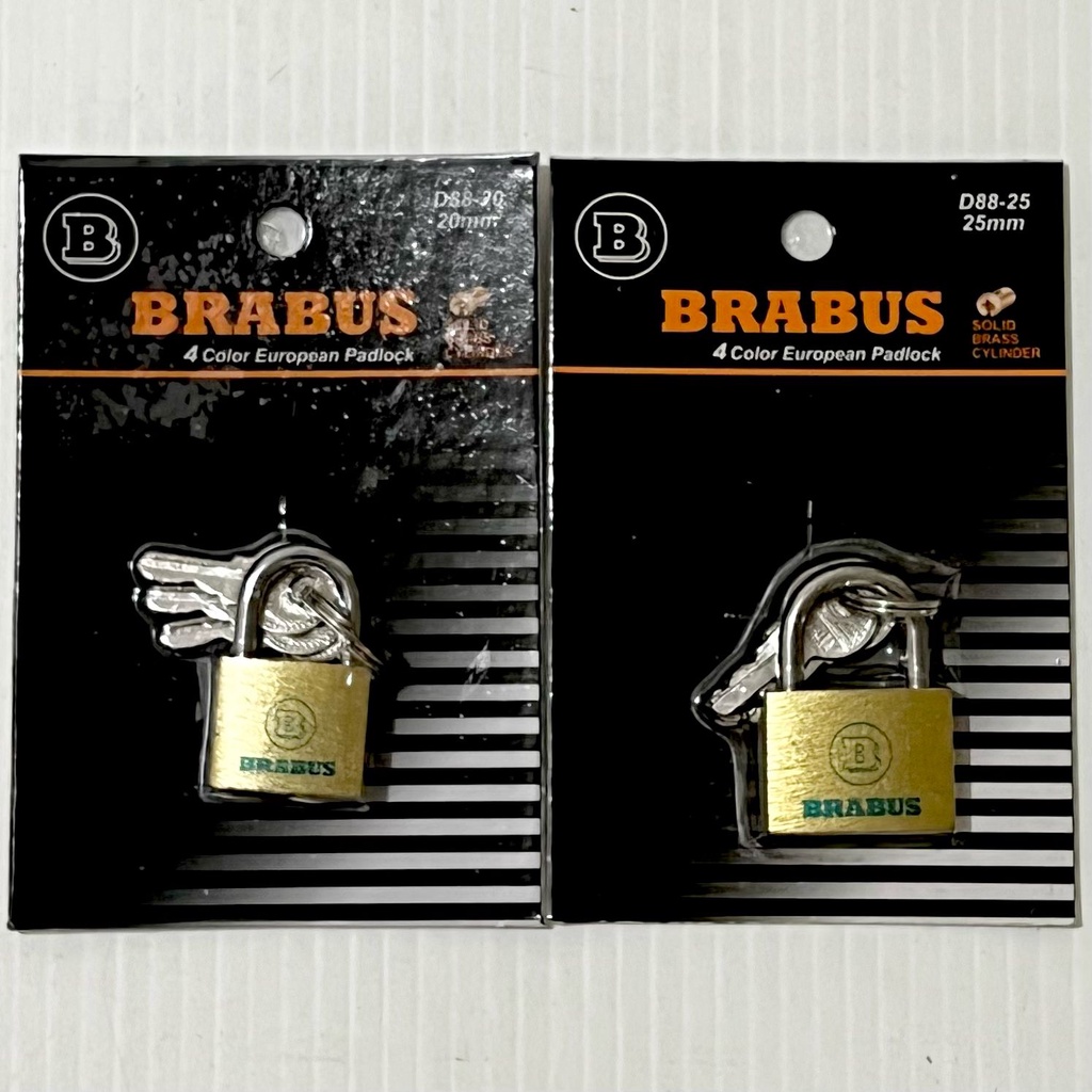 [12PCS] Gembok Cat Kuningan Koper Leher Pendek BRABUS 20mm 25mm