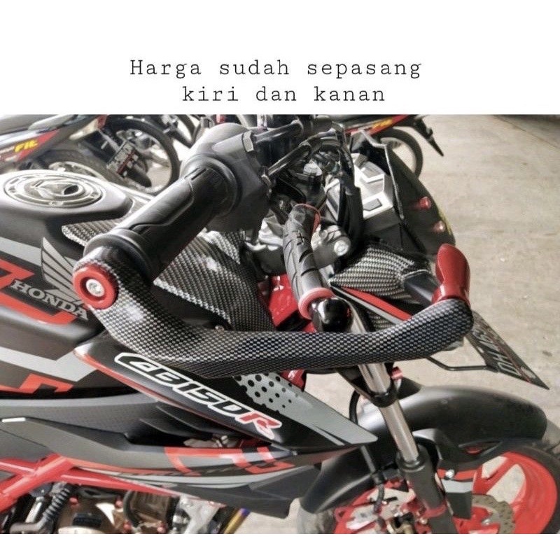 Proguard-Progat Karbon Handguard Karbon Akai Racing Universal Semua Motor Nmax,aerox,Pcx,Vario,R15,Vixion,Cbr,Ninja Dan motor Lain Nya