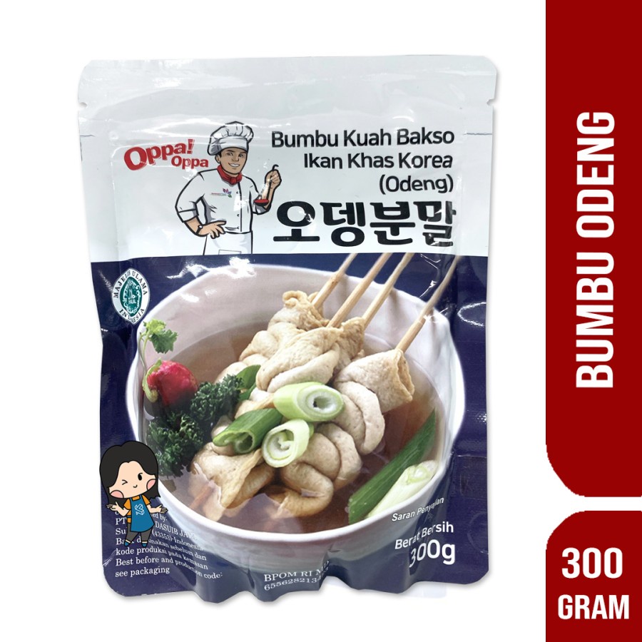 

Bumbu Kuah Soup Oden Odeng Eomuk Korean Fish Cake OPPA Halal 300gr