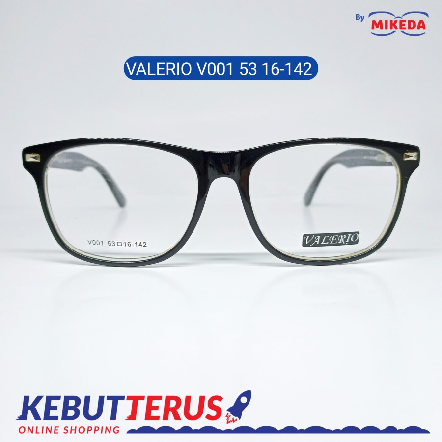 Mikeda-FRAME KACAMATA VALERIO V001 + LENSA(MINUS/CYLINDER)