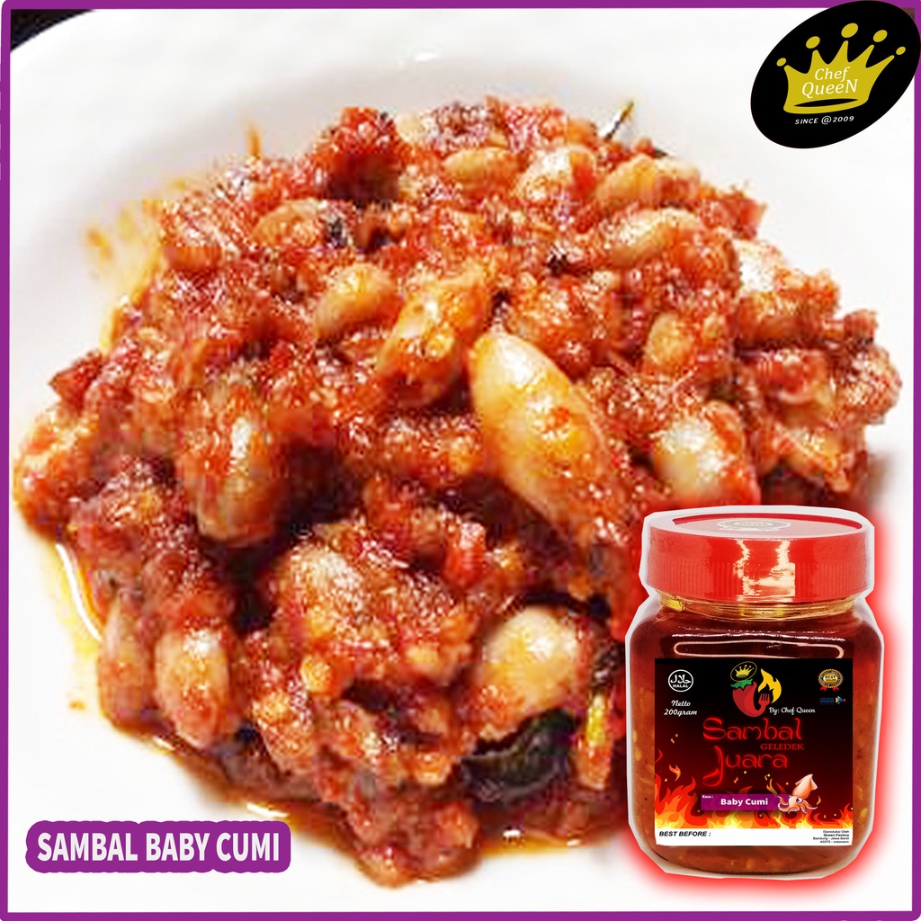 

EAT Sambal CUMI Chef Queen TERMURAH Sambel Baby Cumi / Sambal Pete / Sambal Jengkol / Sambel Asin Jambal / Sambal Teri Medan / Sambel Ayam Suir / Sambal Cabe Hijau Teri / Sambal Cakalang Tongkol / Sambal Paru Sapi / Sambal Bawang Pedas