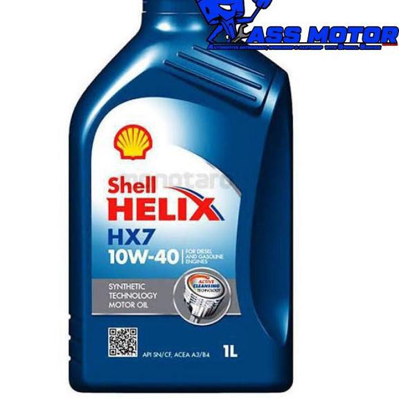 SHELL HX7 OLI SHELL HELIX HX7 Shell HX7 LABEL BARE HOLOGRAM 10w-40 1L UNTUK MOTOR SPORT
