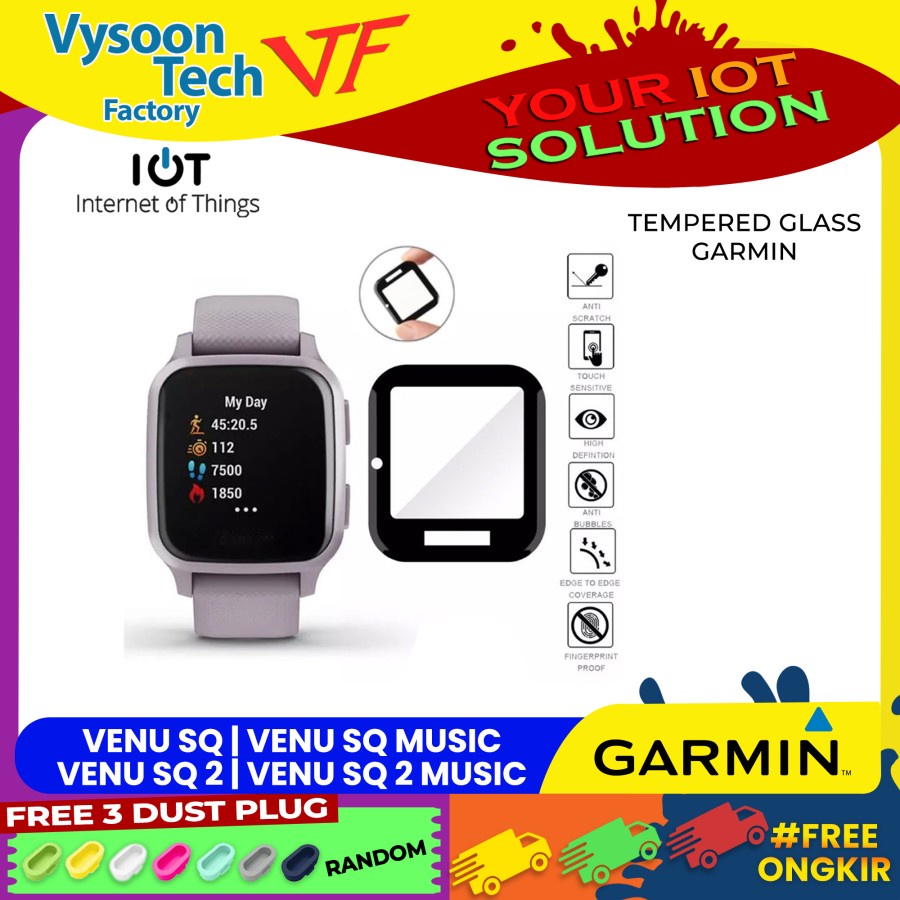 Tempered Glass Gel Garmin Venu SQ Music / Garmin Venu SQ Premium