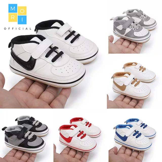 Morikidsofficial - Sepatu Bayi Anak Laki Laki Perempuan Umur 0-12 Bulan Sepatu Baby Bayi AM-10